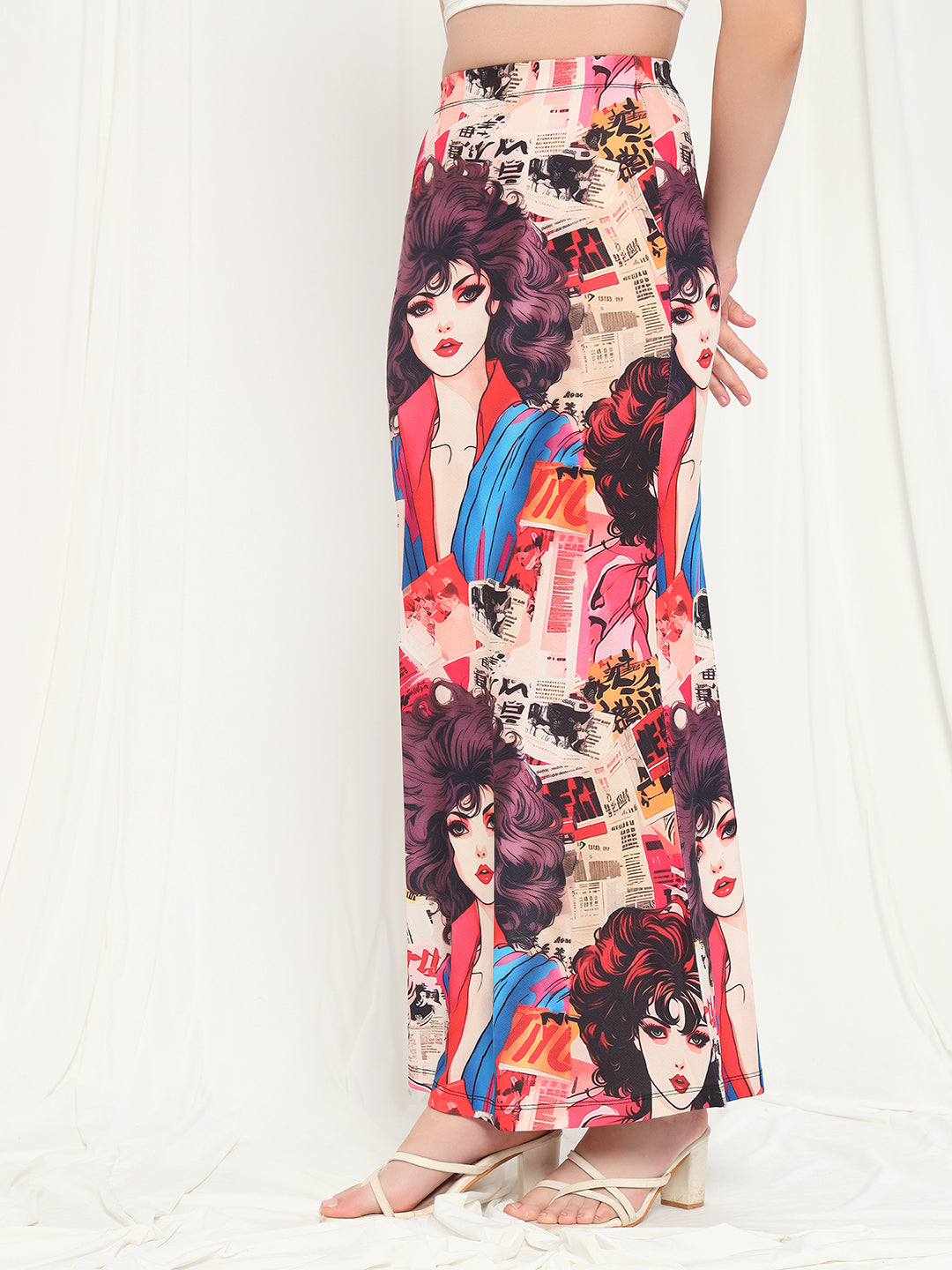TANDUL Women Printed Straight Multicolor Skirt