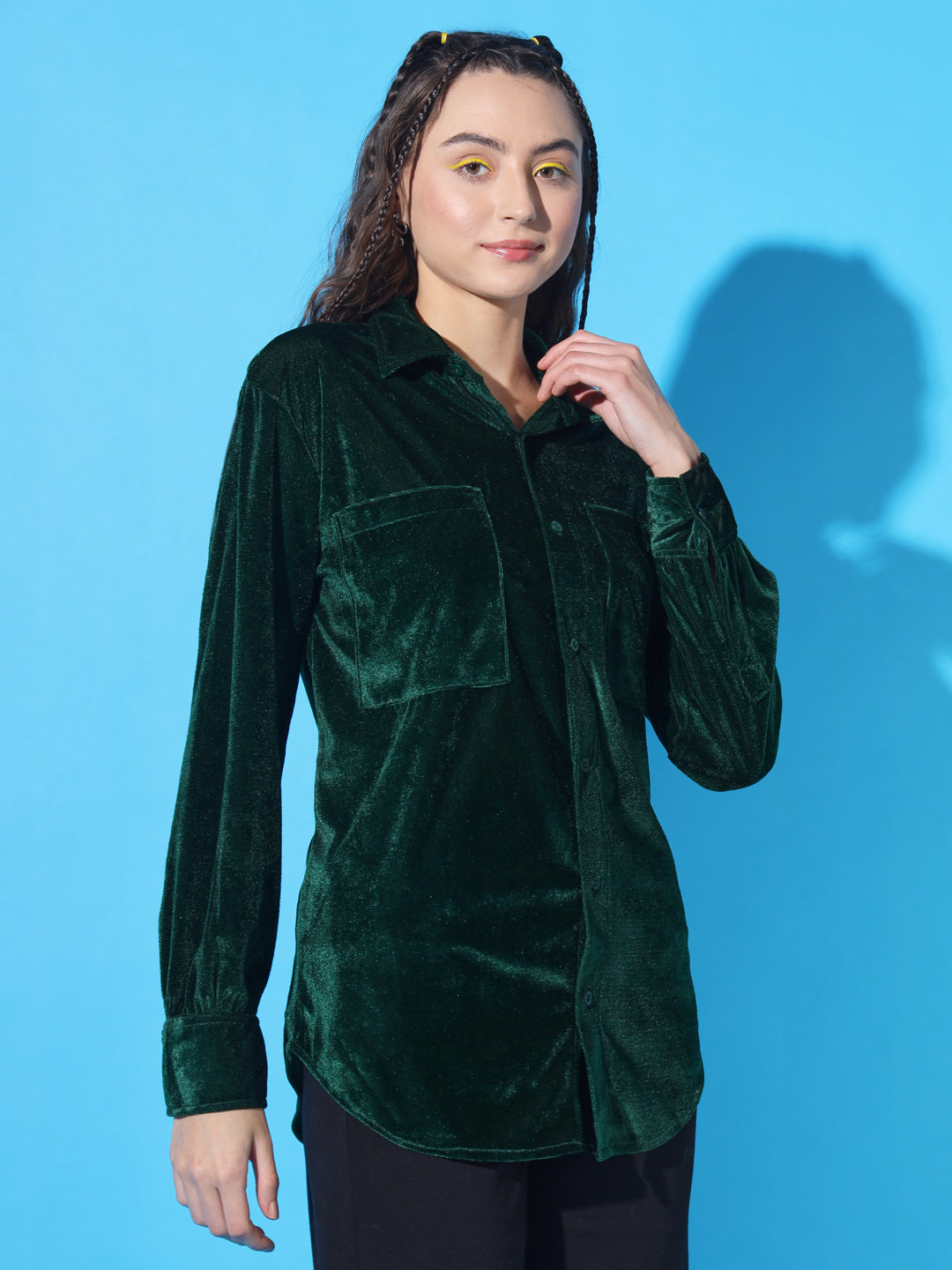 TANDUL Women Regular Fit Solid Casual Shirt