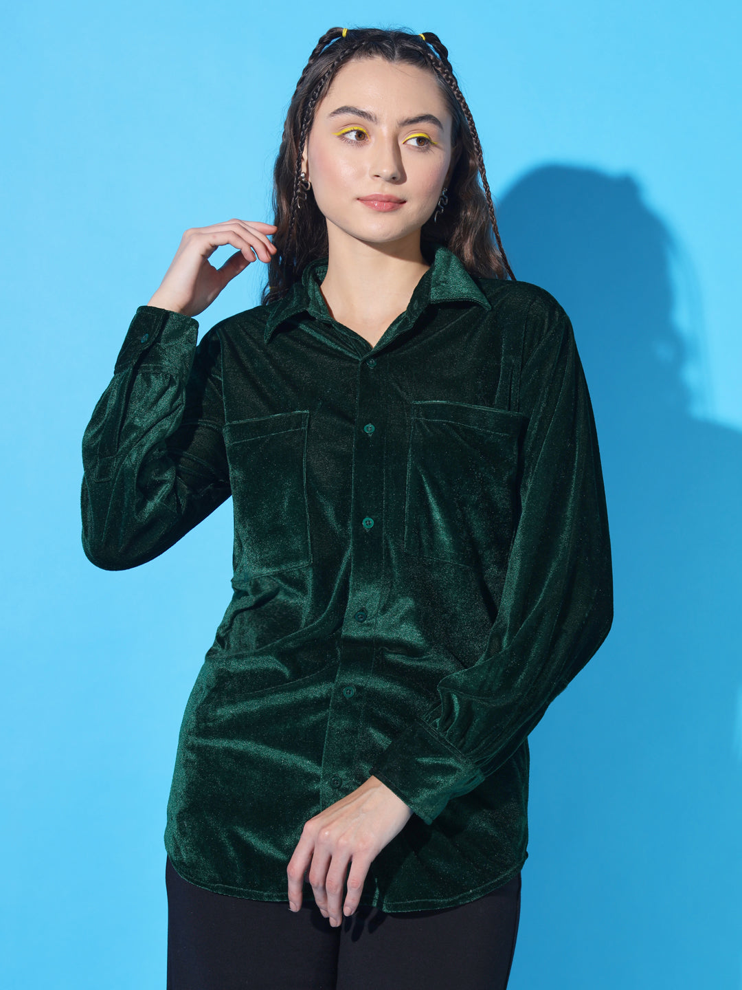 TANDUL Women Regular Fit Solid Casual Shirt