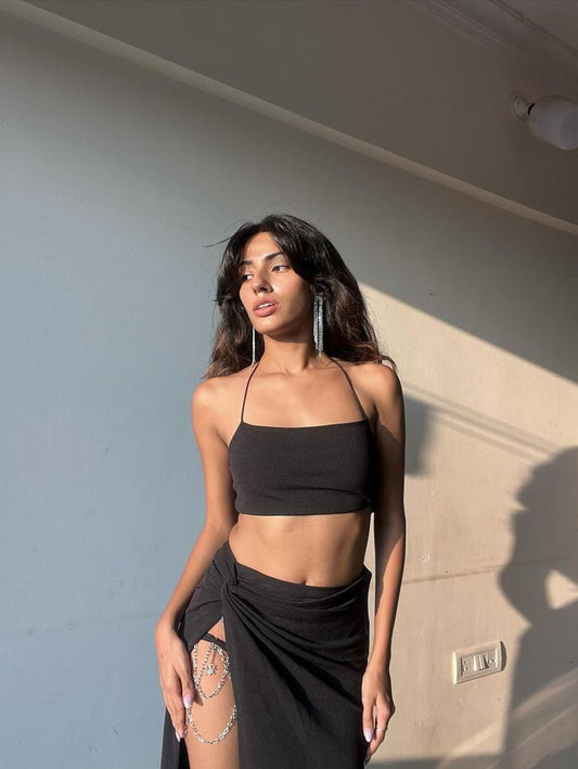 TANDUL Women Bodycon Black Dress