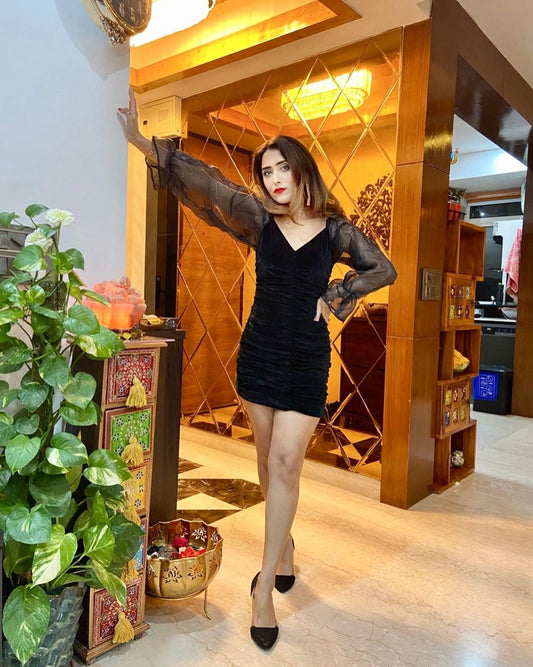 Women Bodycon Black Dress