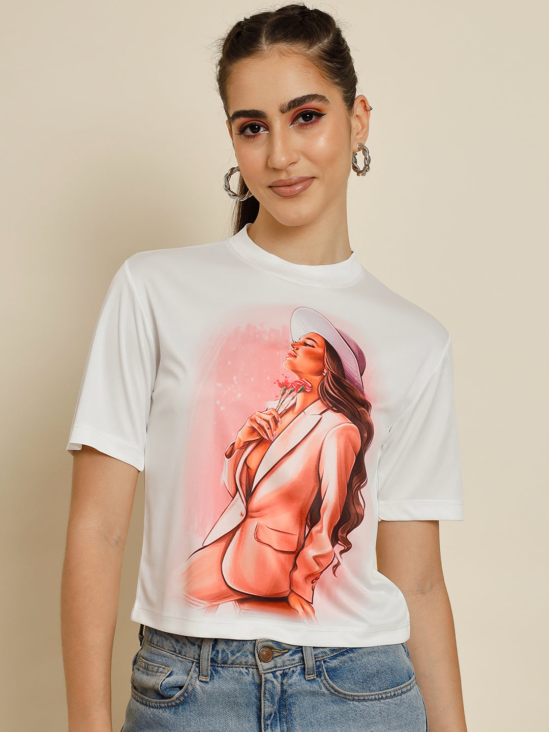 TANDUL Casual Printed Women Multicolor Top