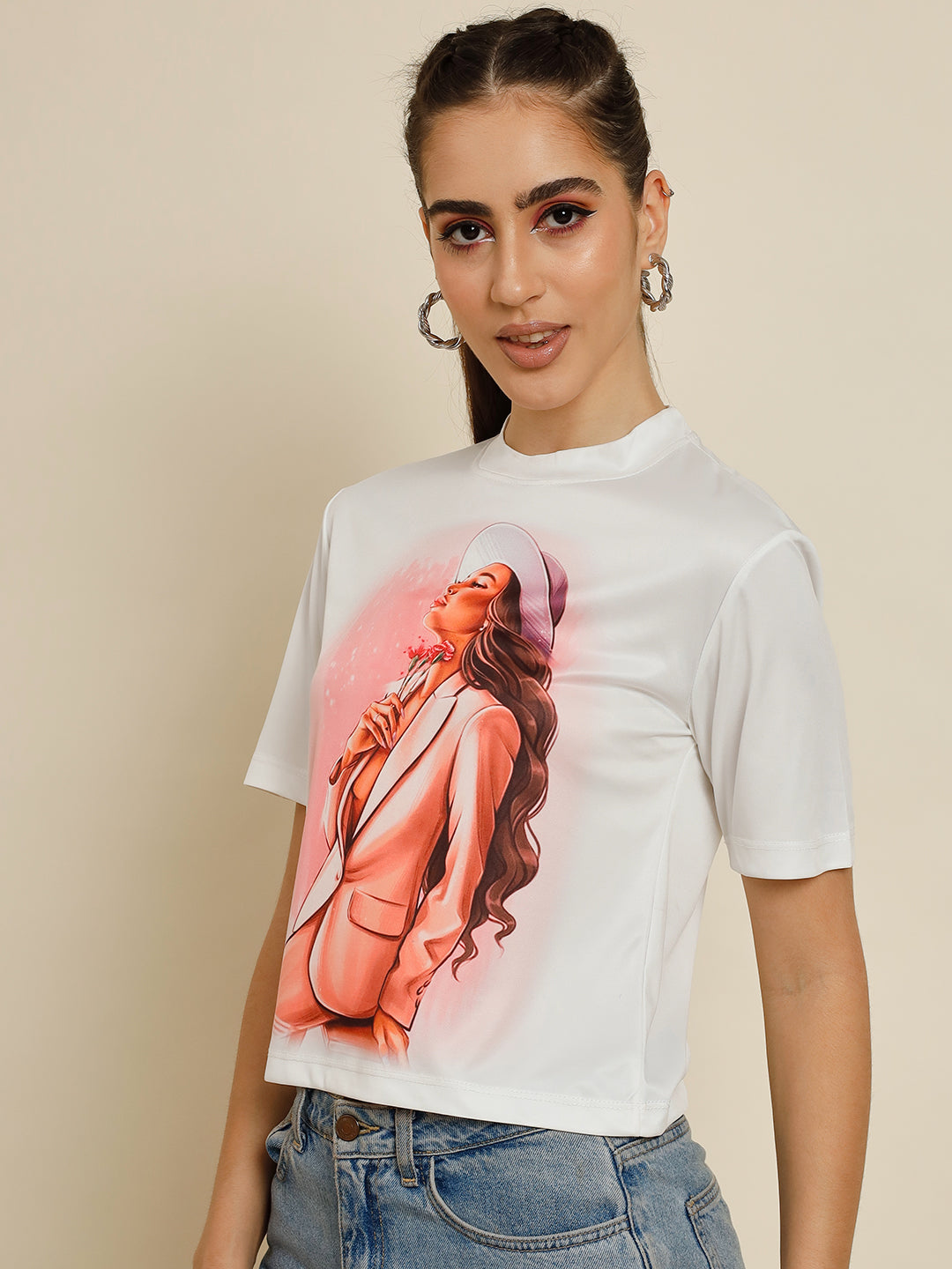 TANDUL Casual Printed Women Multicolor Top