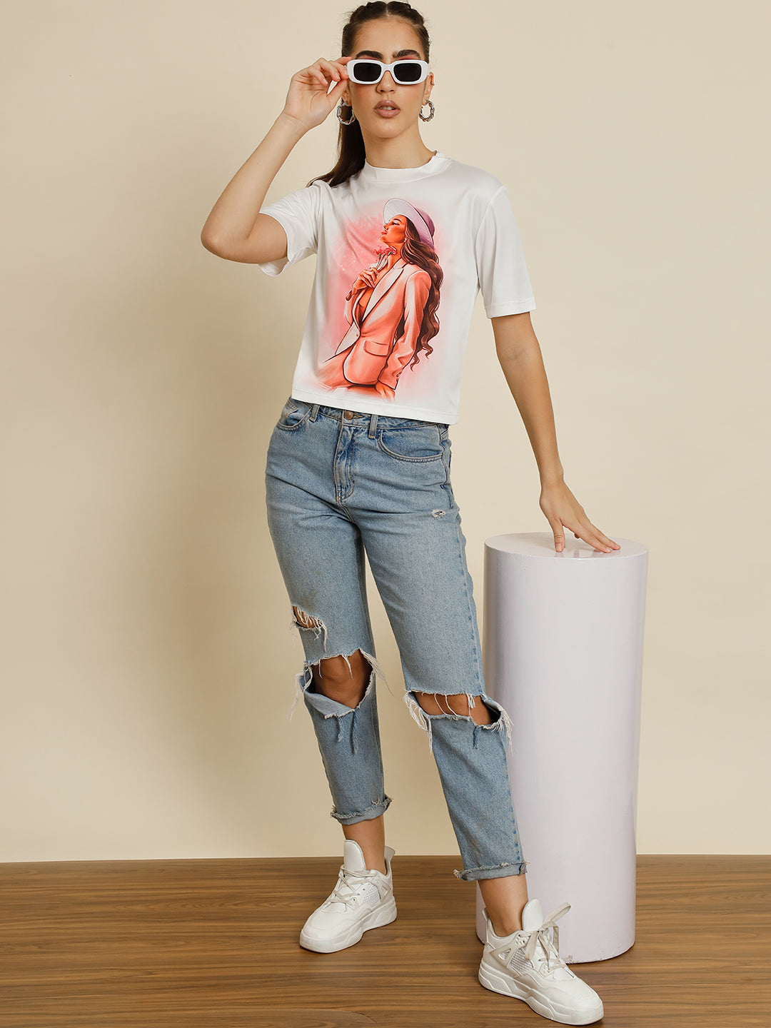 TANDUL Casual Printed Women Multicolor Top