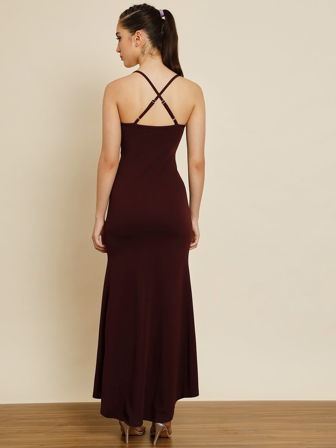 TANDUL Women Maxi Maroon Dress
