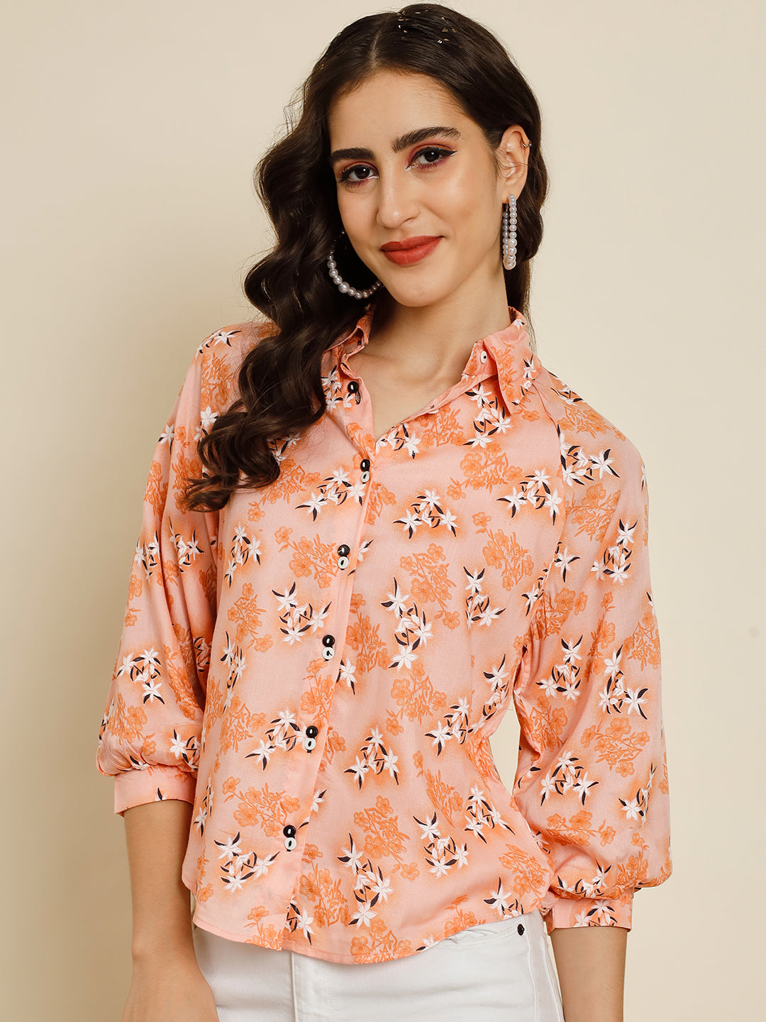 TANDUL Women Printed Casual Multicolor Shirt