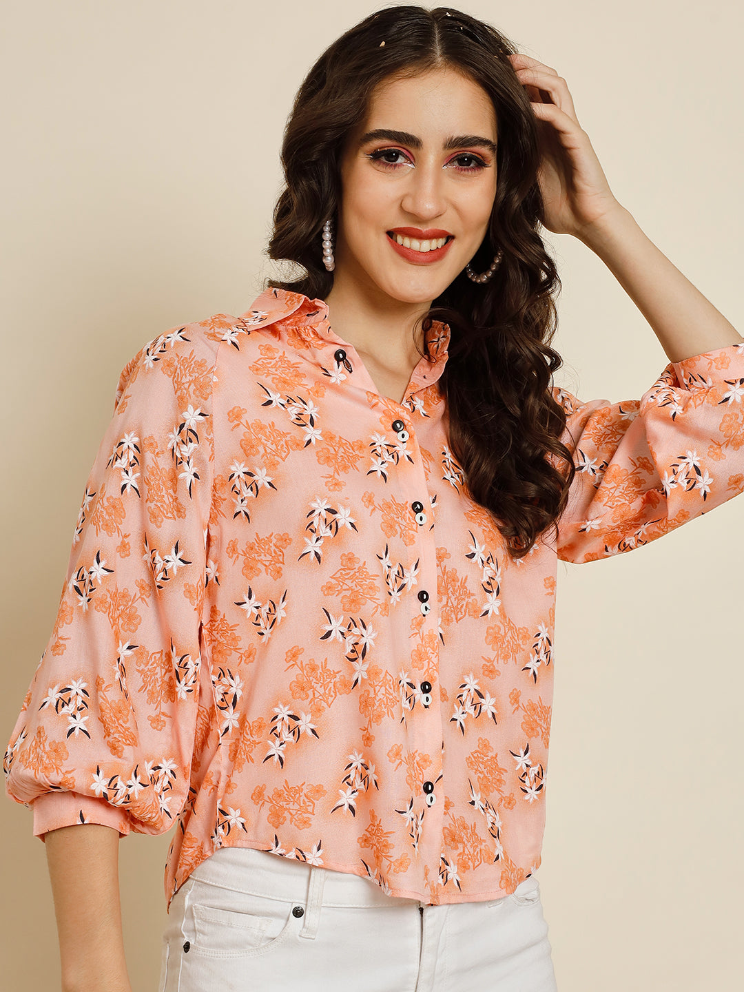 TANDUL Women Printed Casual Multicolor Shirt