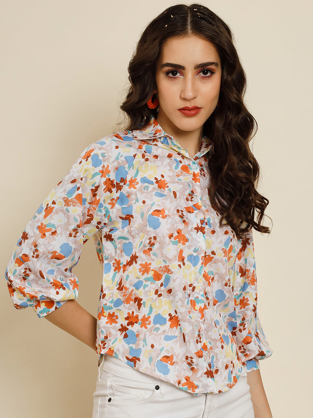 TANDUL Women Printed Casual Multicolor Shirt