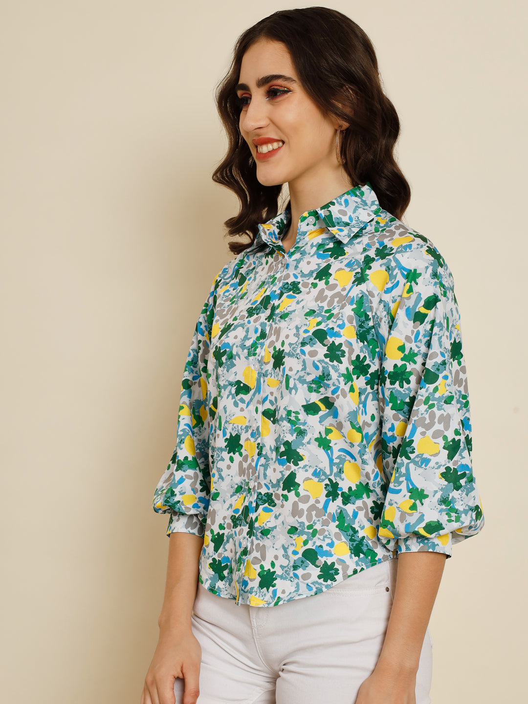 TANDUL Women Printed Casual Multicolor Shirt