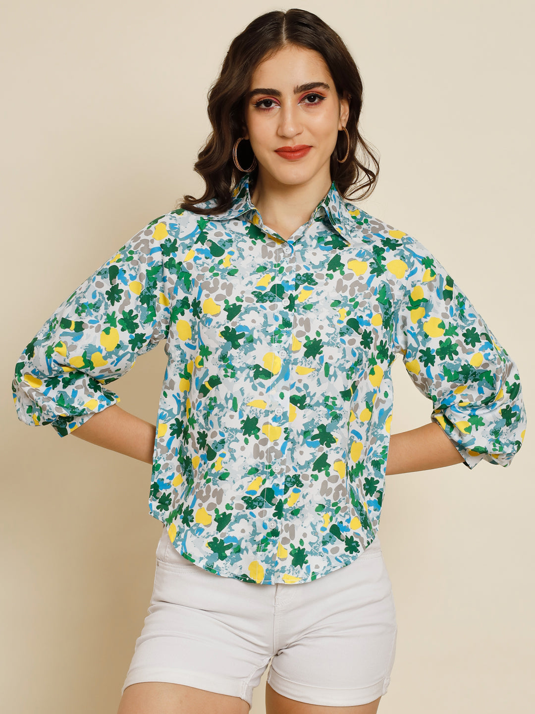 TANDUL Women Printed Casual Multicolor Shirt