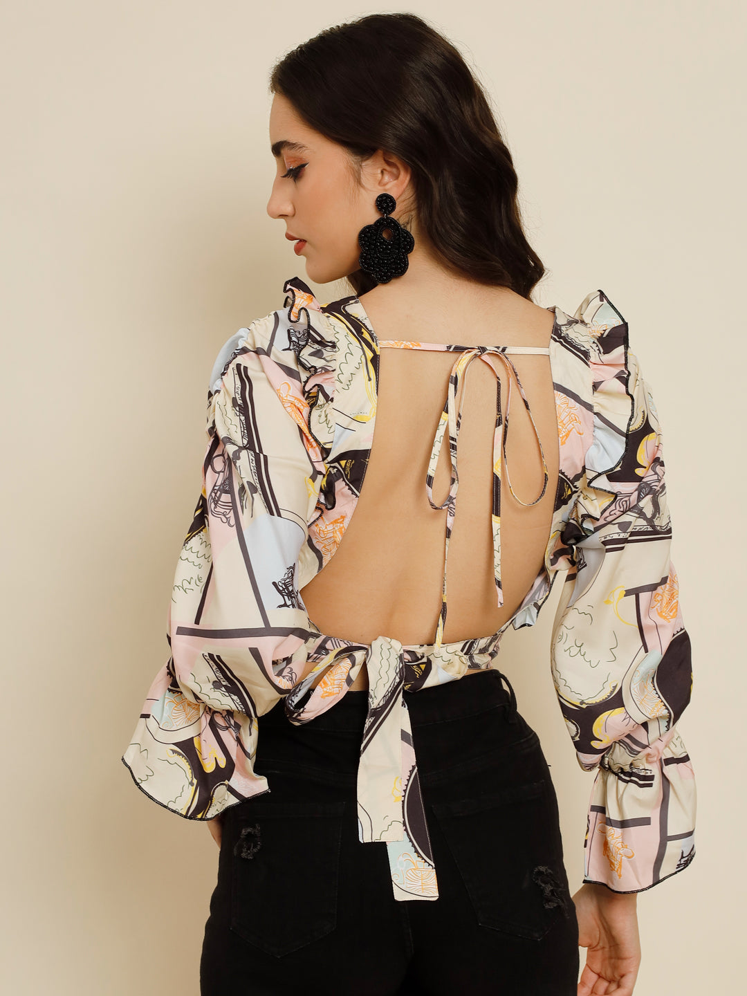 TANDUL Casual Printed Women Multicolor Top