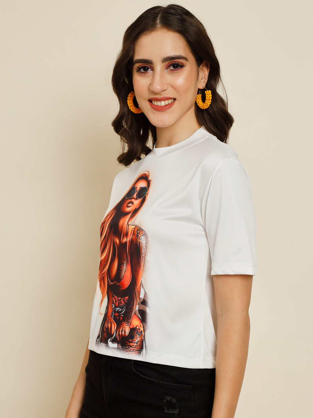 TANDUL Casual Printed Women Multicolor Top