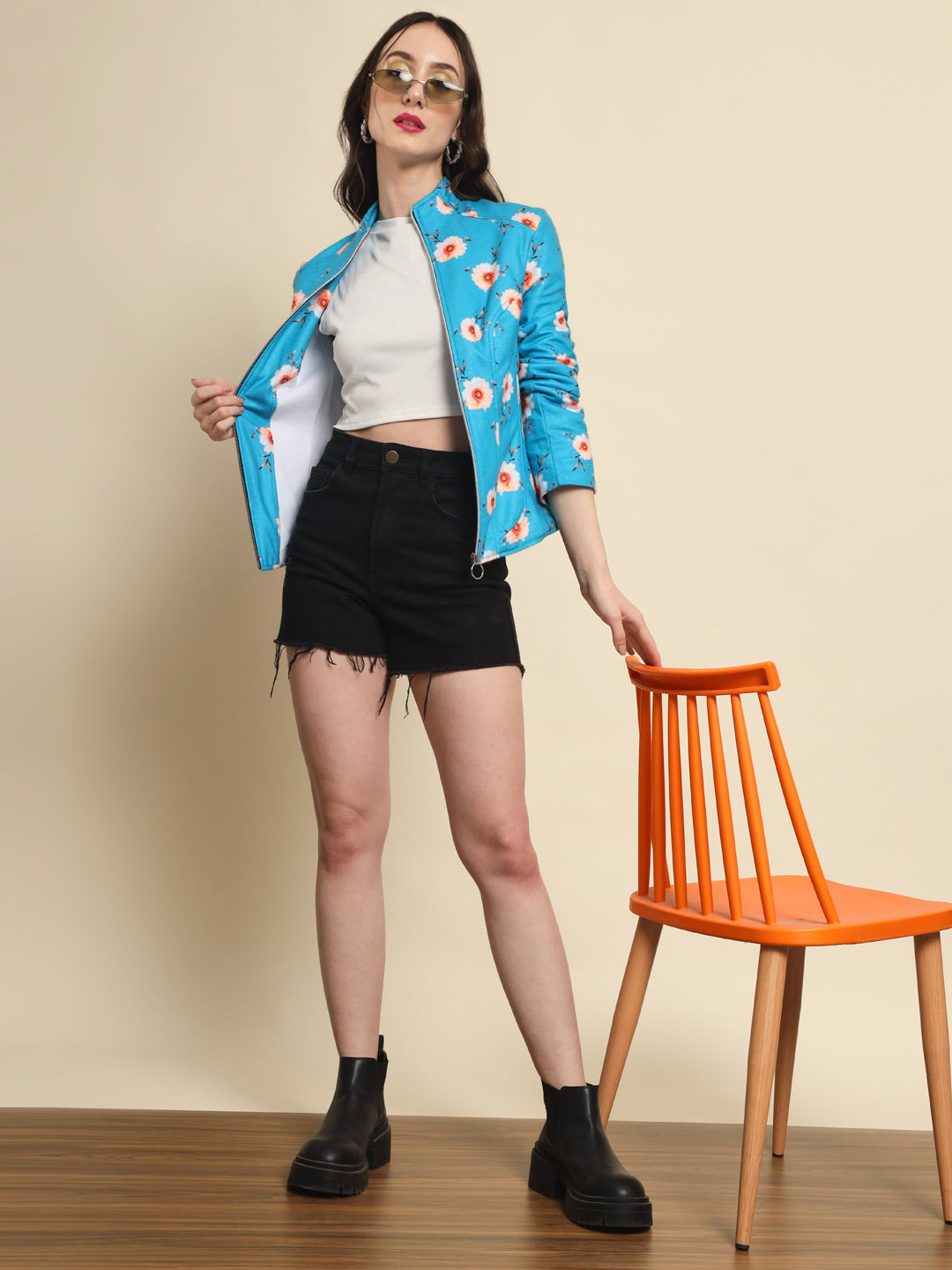 TANDUL  Women Printed Fleece Jacket