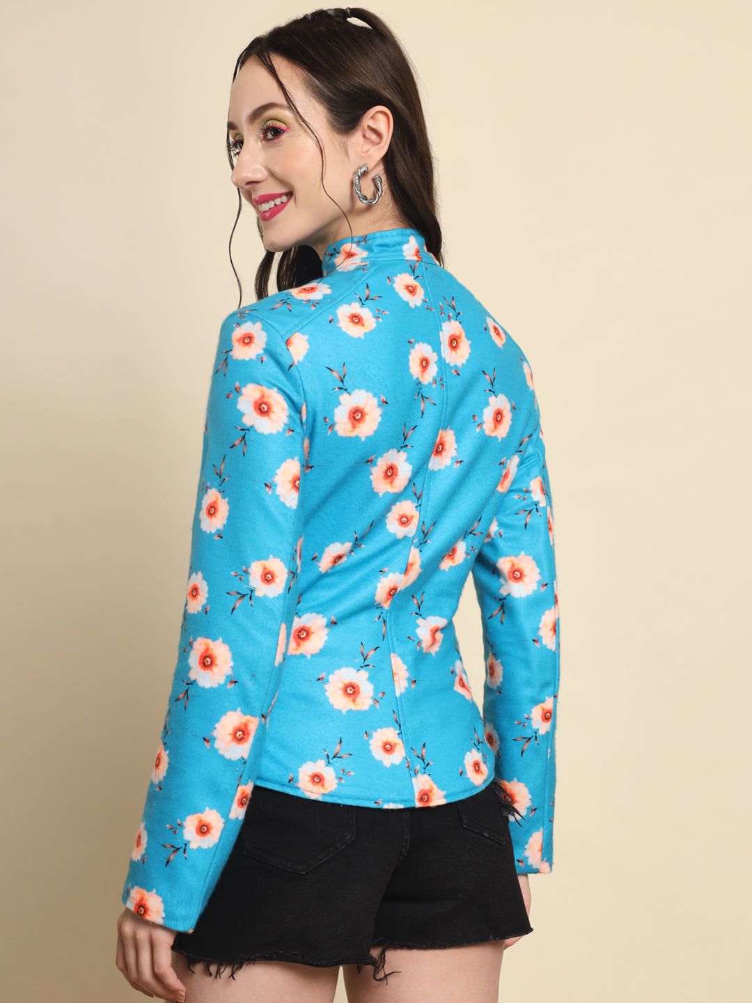 TANDUL  Women Printed Fleece Jacket