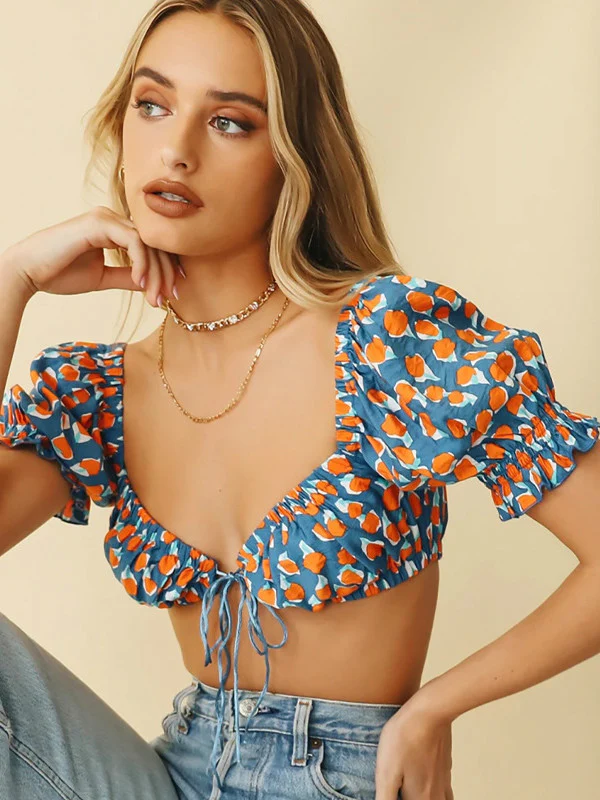 TANDUL Casual Printed Women Multicolor Top