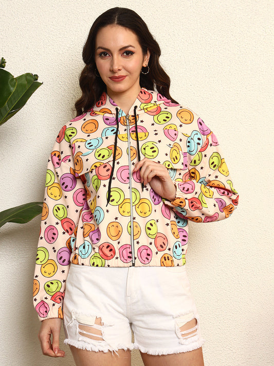 TANDUL Women Smile Printed Jacket