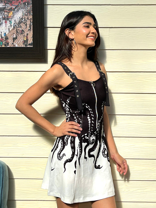 TANDUL Women Stunning Octopus Printed Dress
