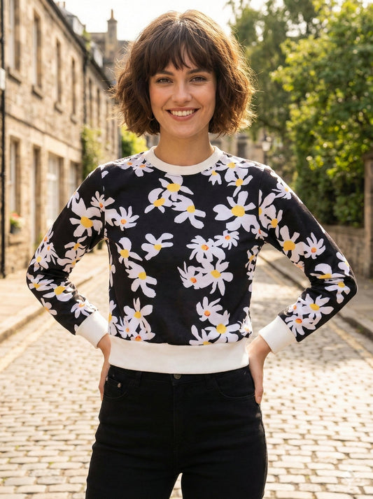 TANDUL Women Full Sleeve Printed Sweatshirt