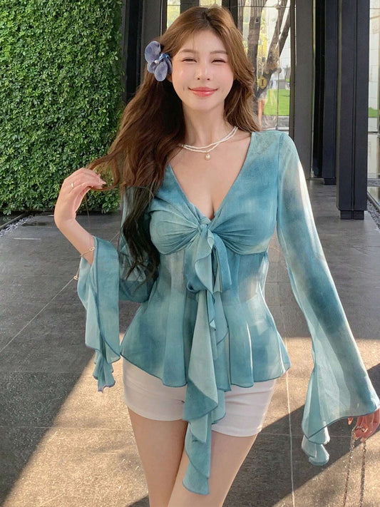 TANDUL  Casual Regular Sleeves Printed Women Multicolor Top