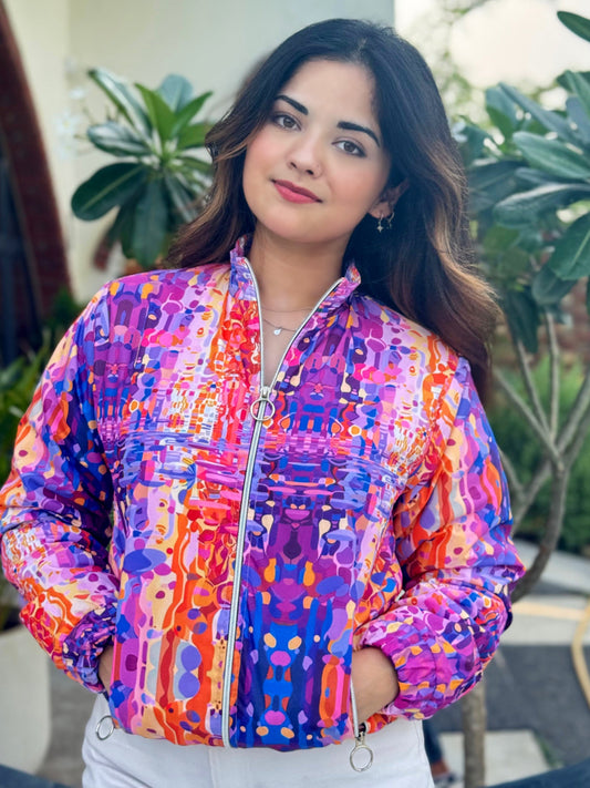 TANDUL Women Printed Puffer Jacket