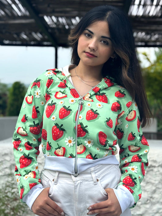 TANDUL Women Strawberry Printed Sweatshirt