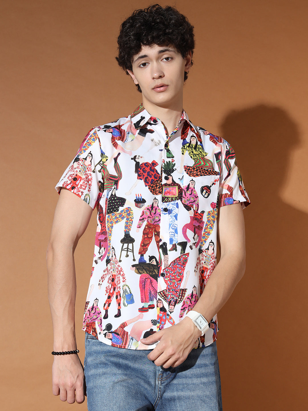 TANDUL  Men Regular Fit Printed Casual Shirt