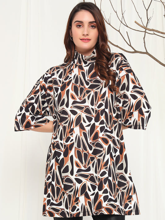 TANDUL  Casual Regular Sleeves Printed Women Multicolor Top