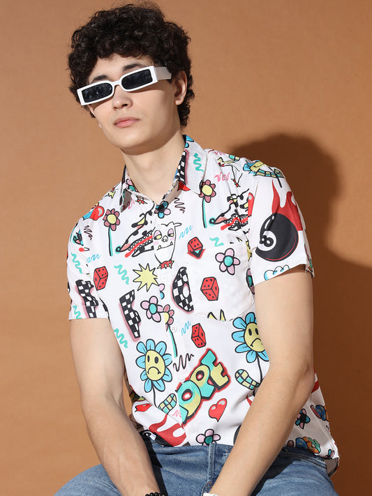 TANDUL  Men Regular Fit Printed Casual Shirt