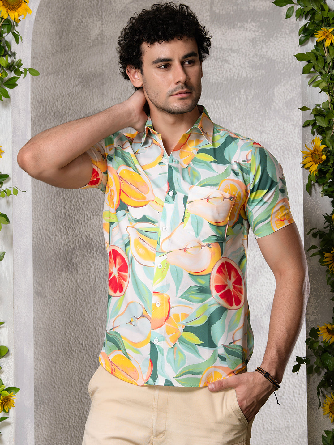 TANDUL Men Printed Casual Multicolor Shirt