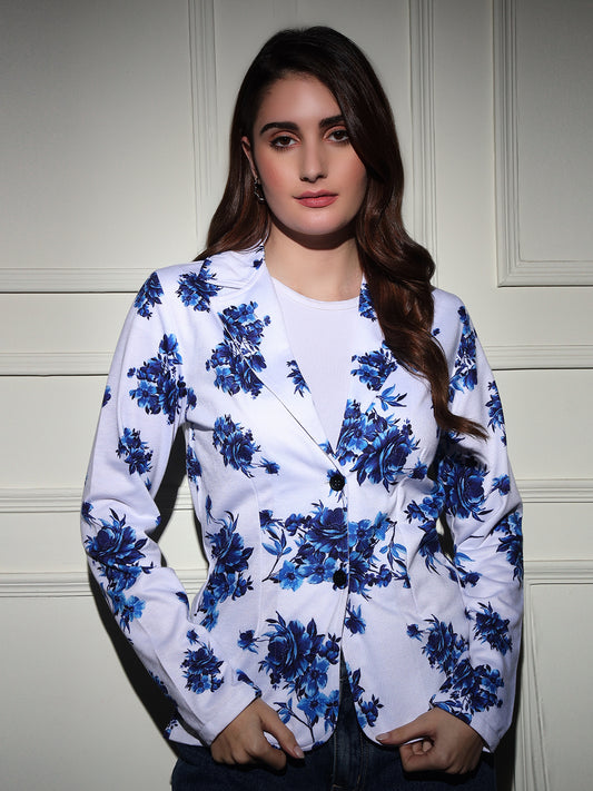 TANDUL  Polyester Floral Print Coat For Women