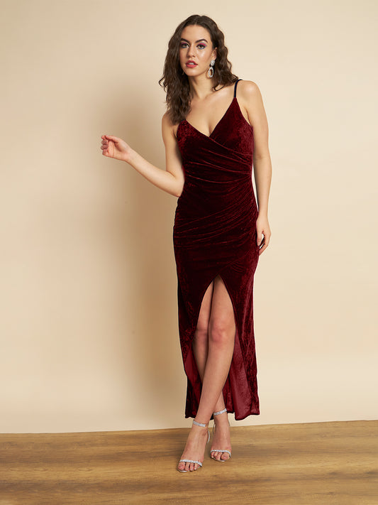 TANDUL  Women Bodycon velvet Dress