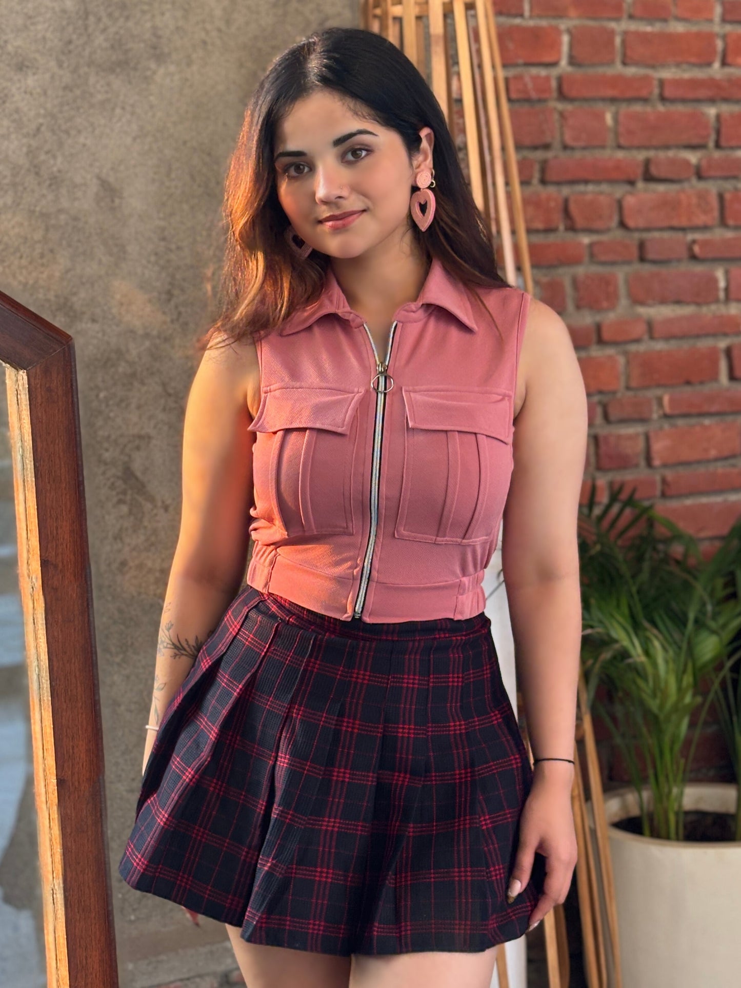 TANDUL Women Pink Jacket Style Top