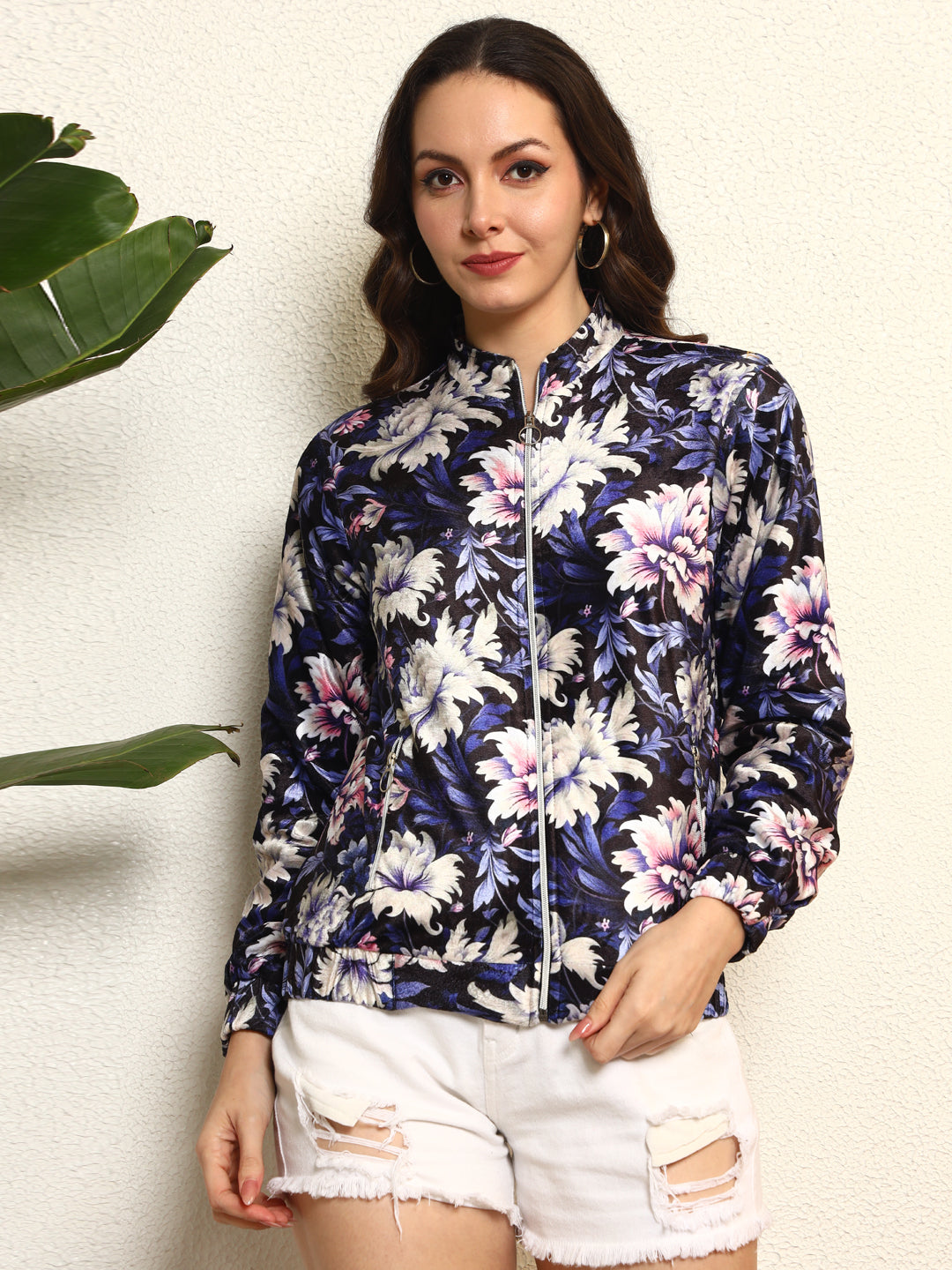 TANDUL  Women Floral Print Puffer Jacket