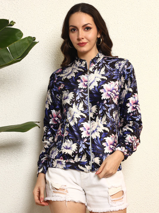 TANDUL  Women Floral Print Puffer Jacket