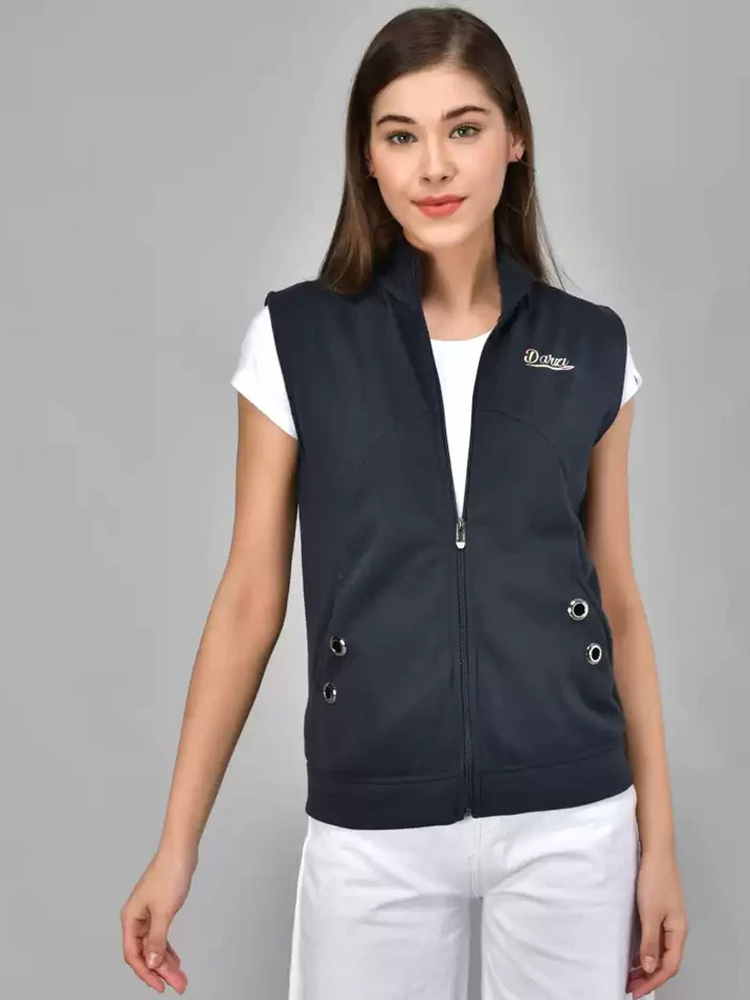 TANDUL  Sleeveless Solid Women Jacket