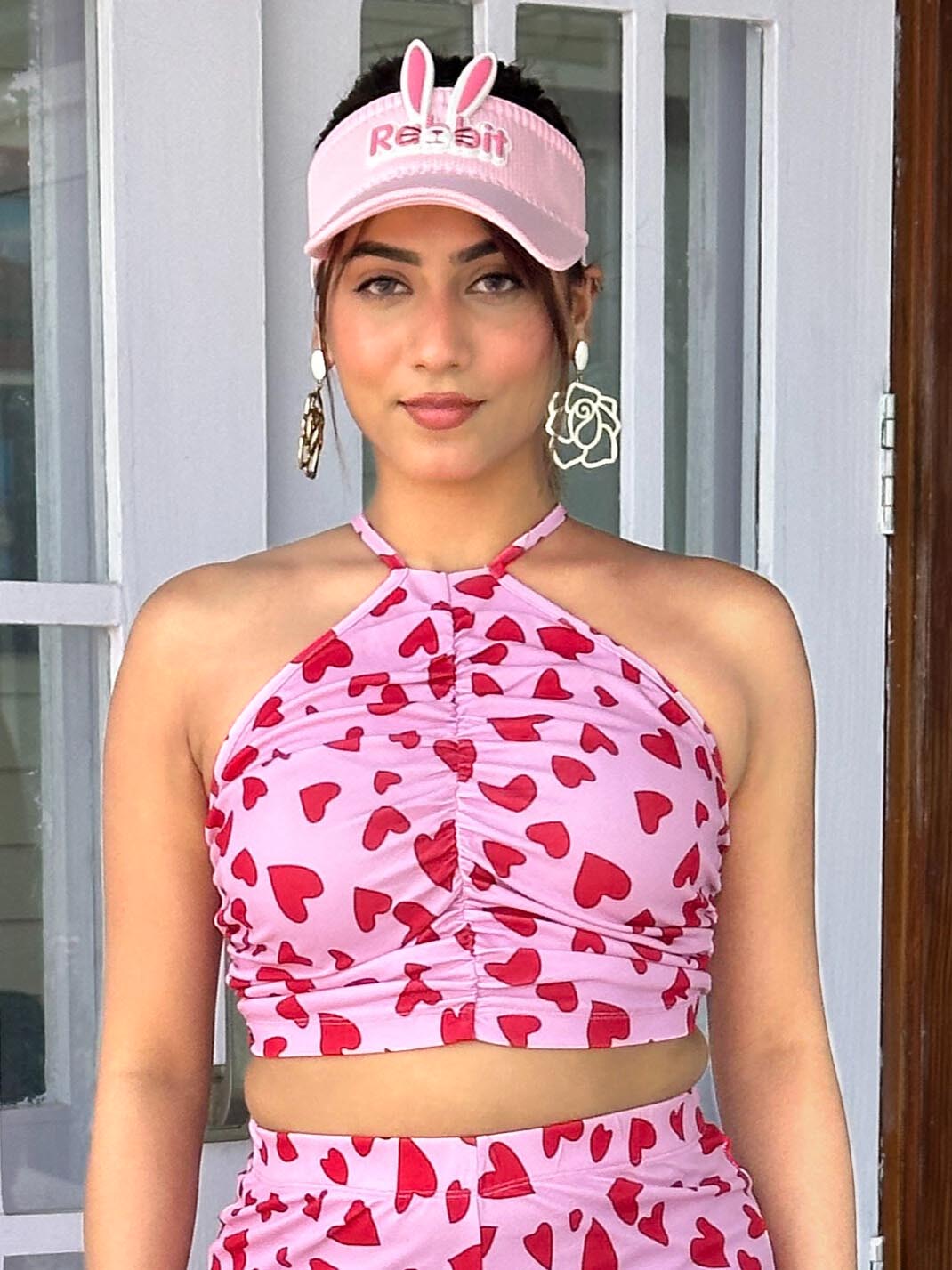 TANDUL Women Pink Heart Printed Top