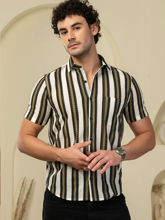 TANDUL Men Printed Casual Multicolor Shirt