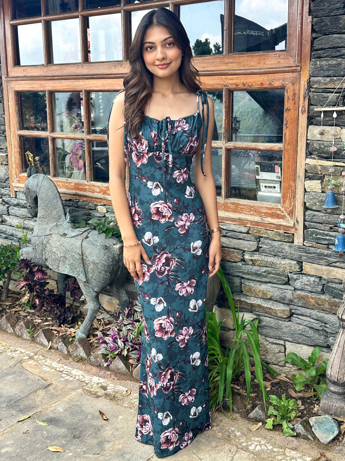 TANDUL Women Green Floral Printed Bodycon Dress