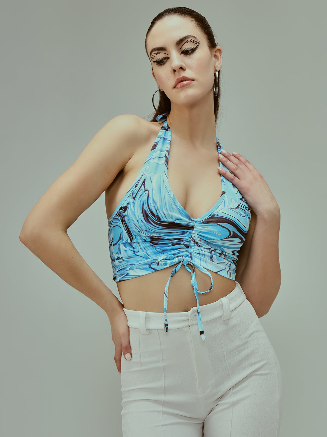 TANDUL Casual Sleeveless Printed Women Multicolor Top