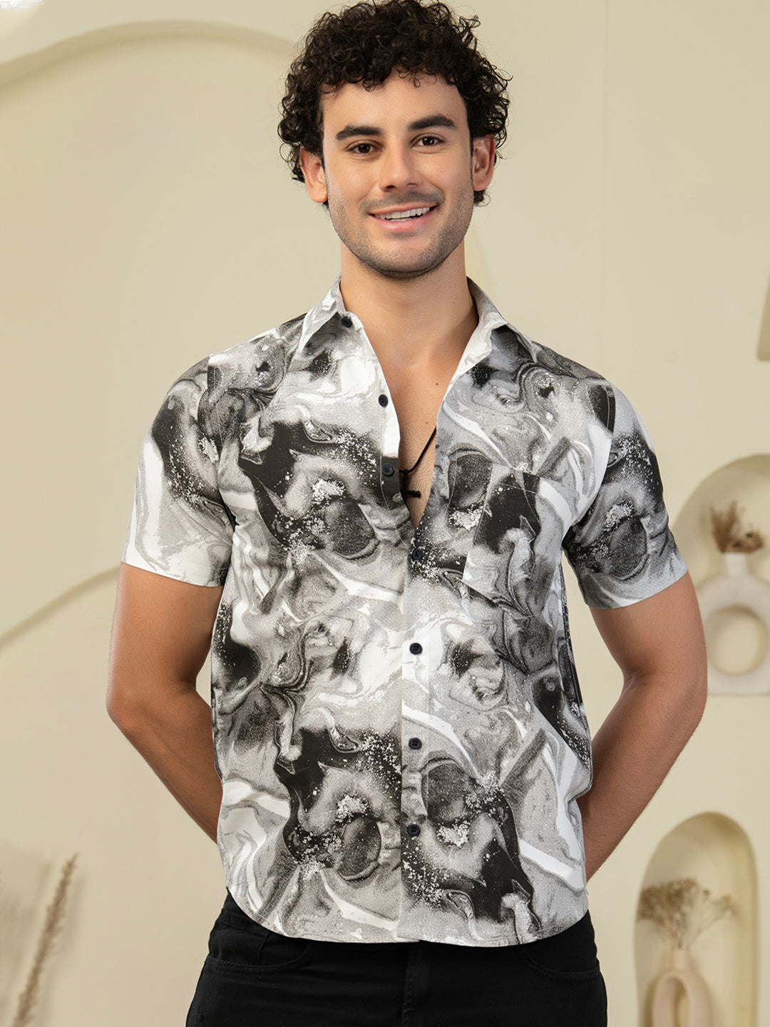 TANDUL Men Printed Casual Multicolor Shirt