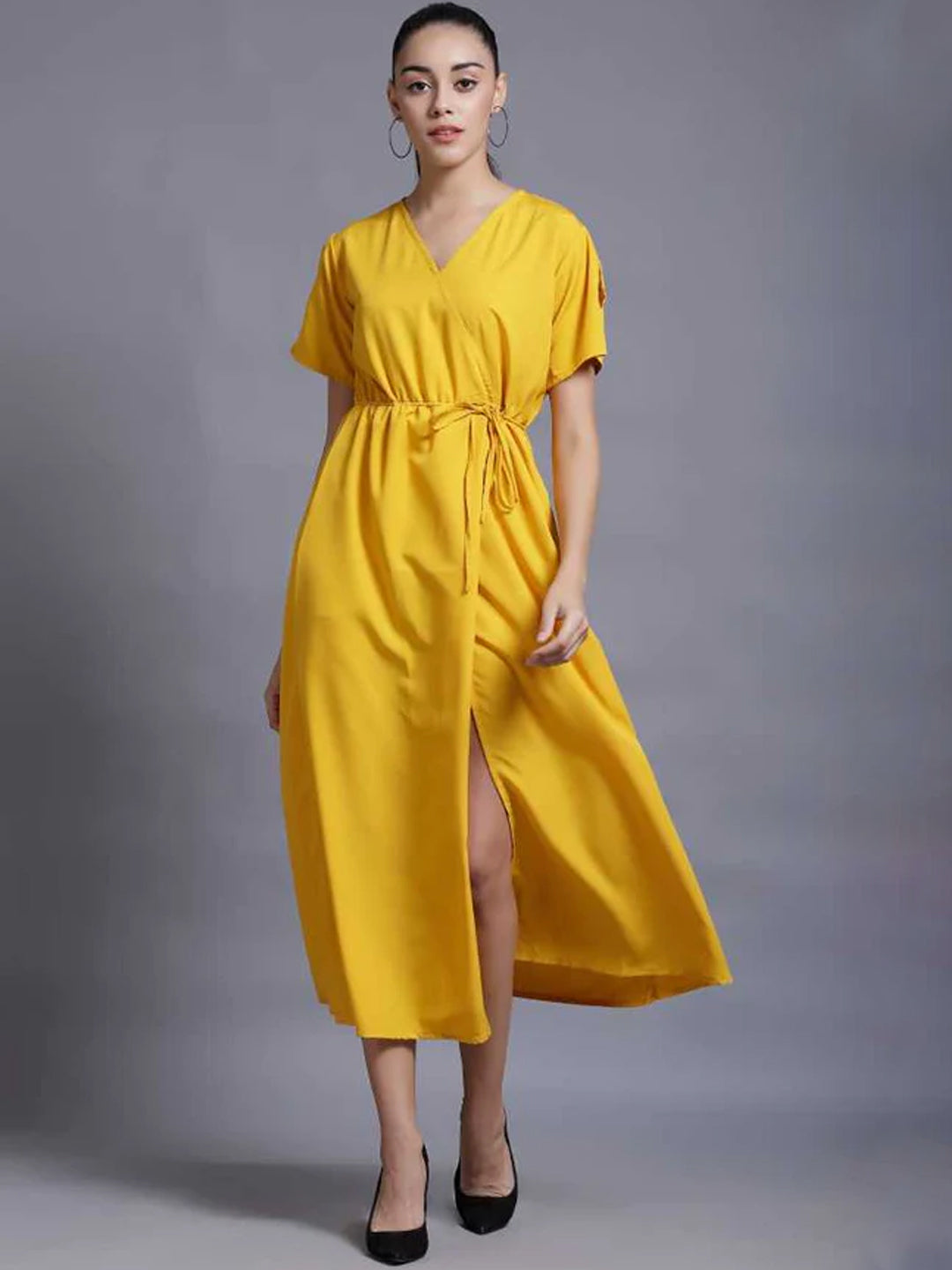 Women Maxi Yellow Dress