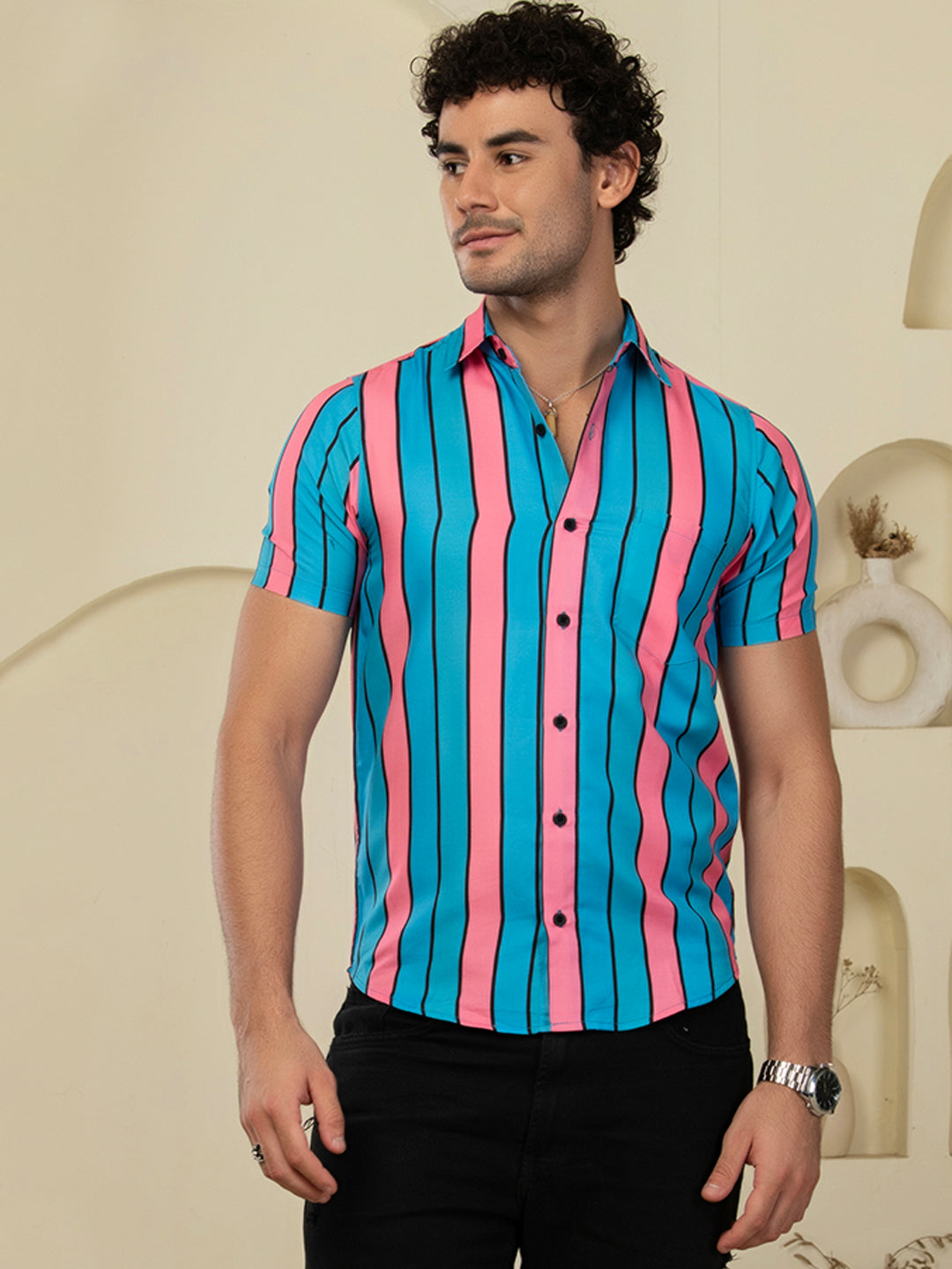 TANDUL Men Printed Casual Multicolor Shirt