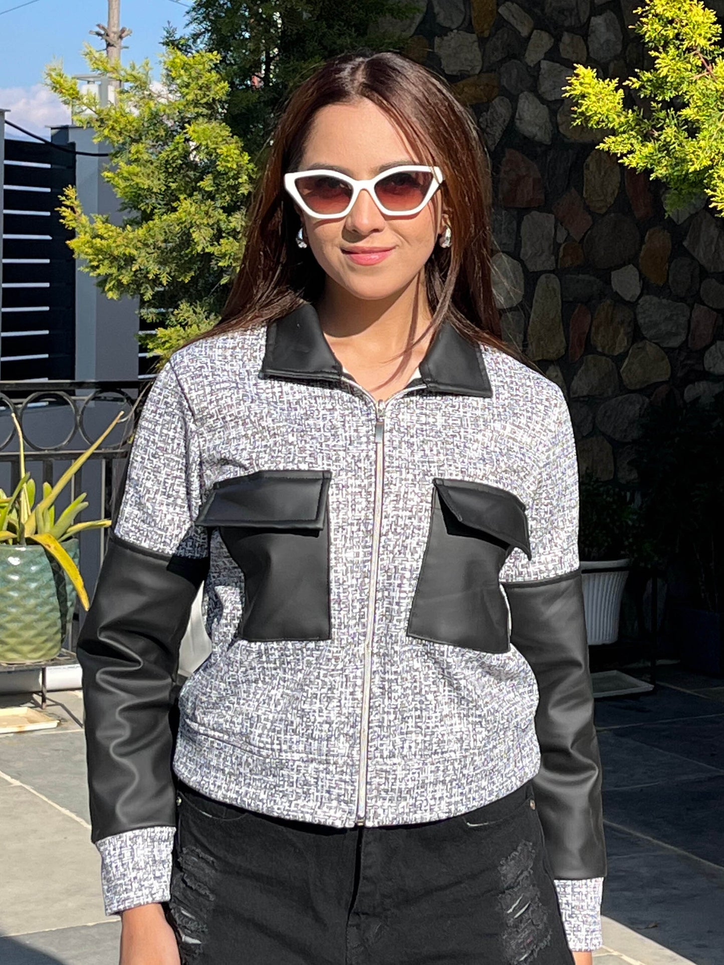 TANDUL Women Striking Fleece Jacket