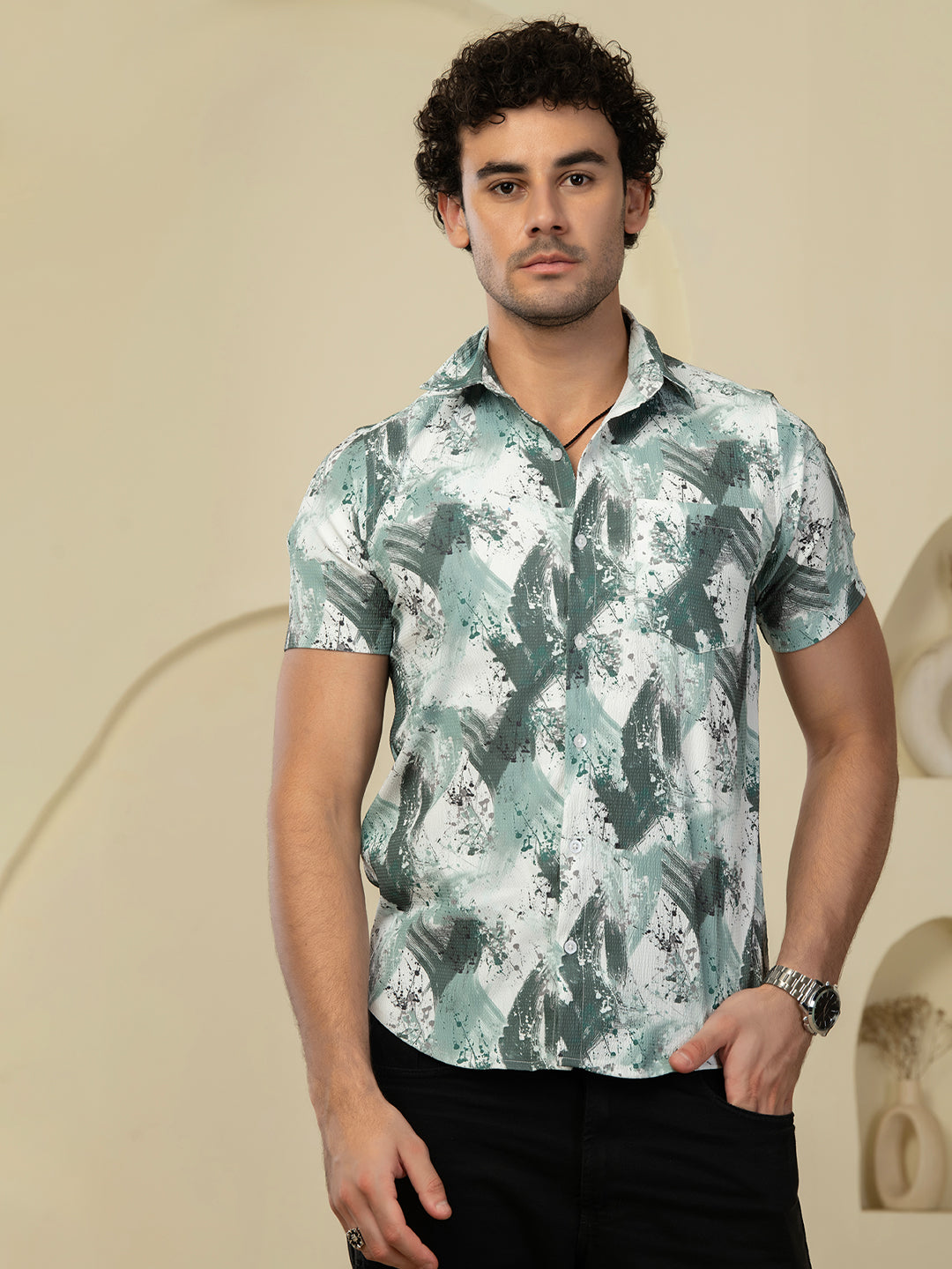 TANDUL Men Printed Casual Multicolor Shirt