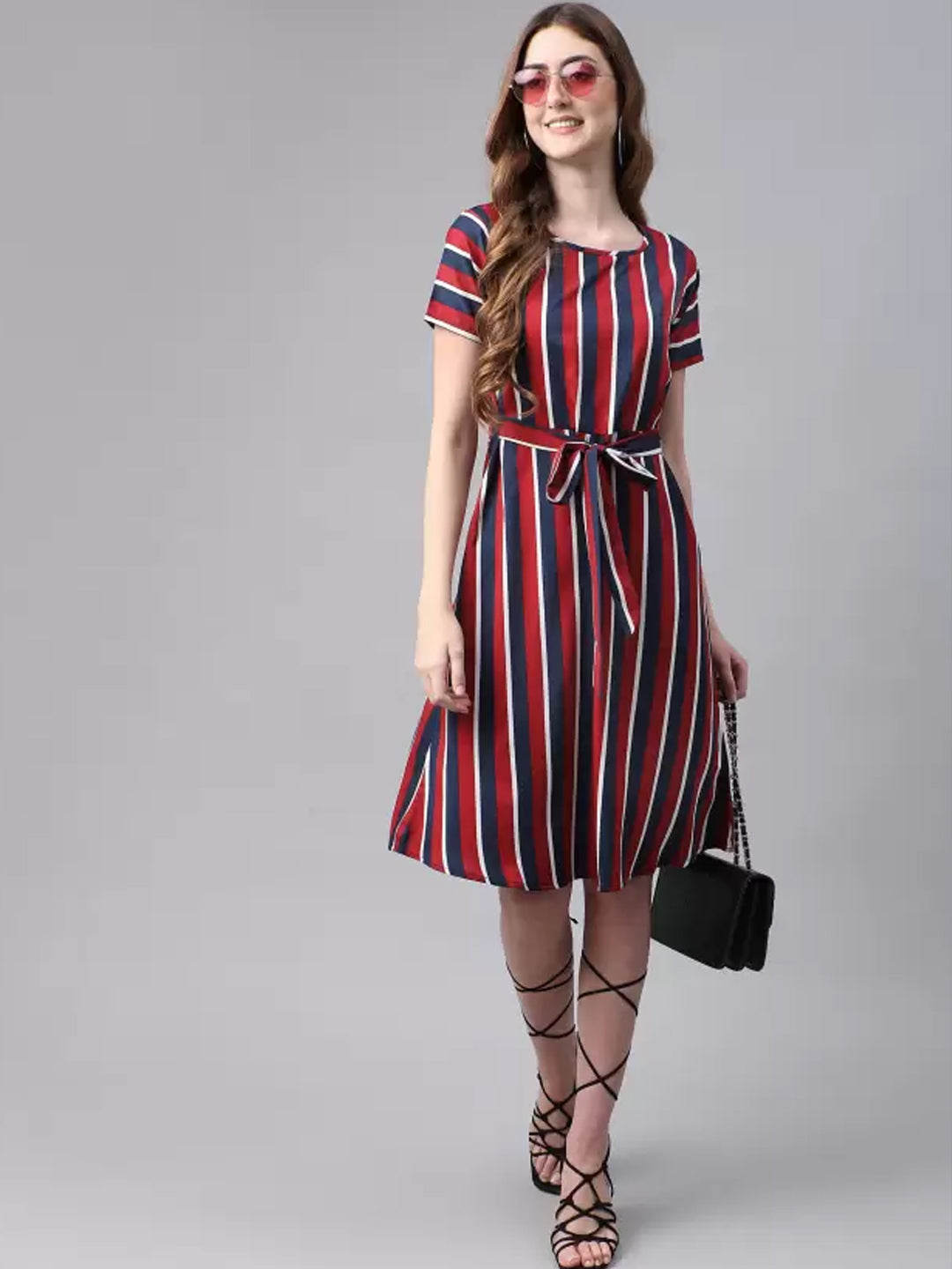 Women A-line Multicolor Dress