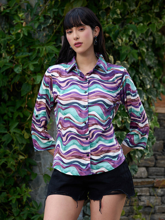 TANDUL Women Multicolor Printed Shirt