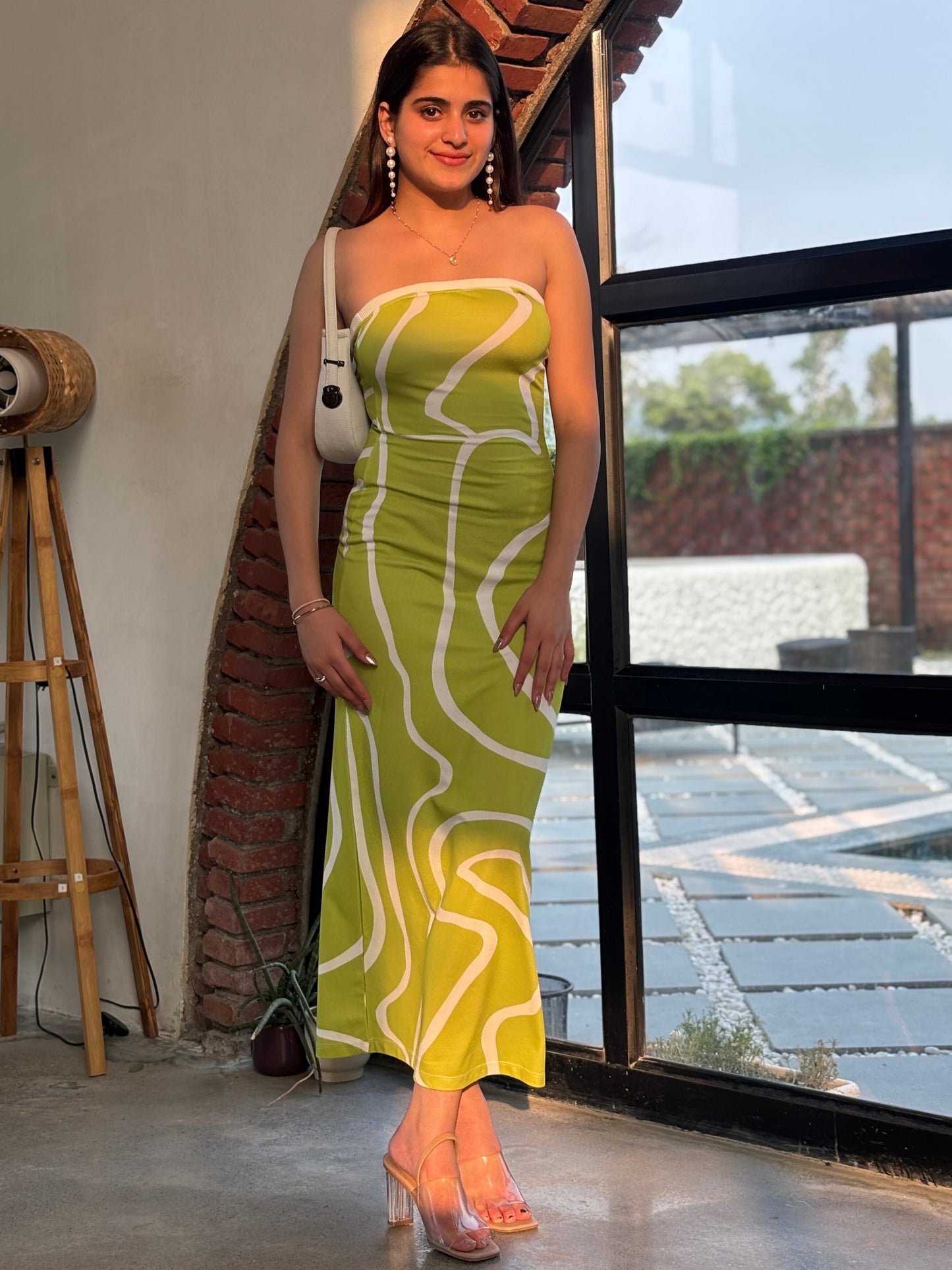 TANDUL  Women Bodycon Light Green Dress