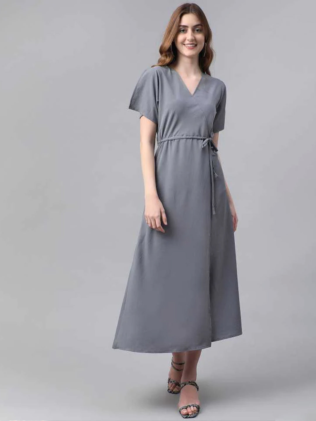 Women Maxi Grey Dress