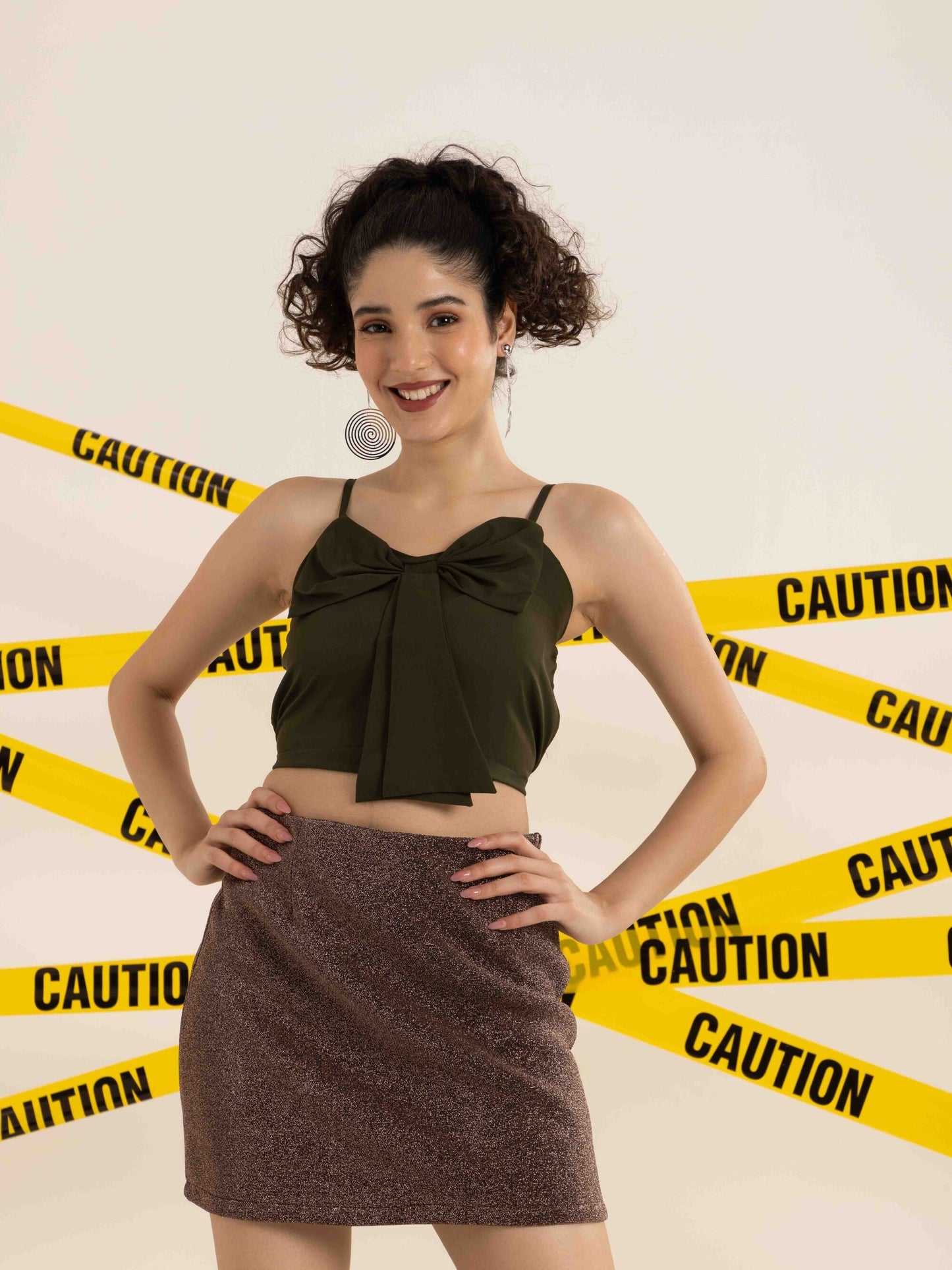 TANDUL Casual Sleeveless Solid Women Green Top