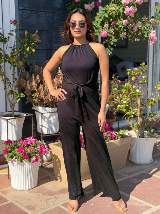 TANDUL Women Solid Black Jumpsuit